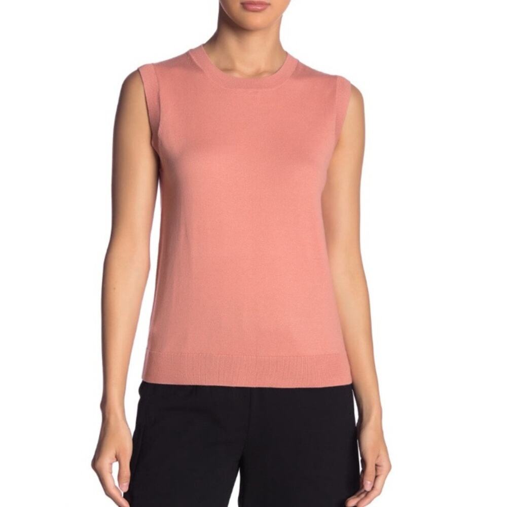 J Crew Warm Cedar Crew Neck Knit Tank Top